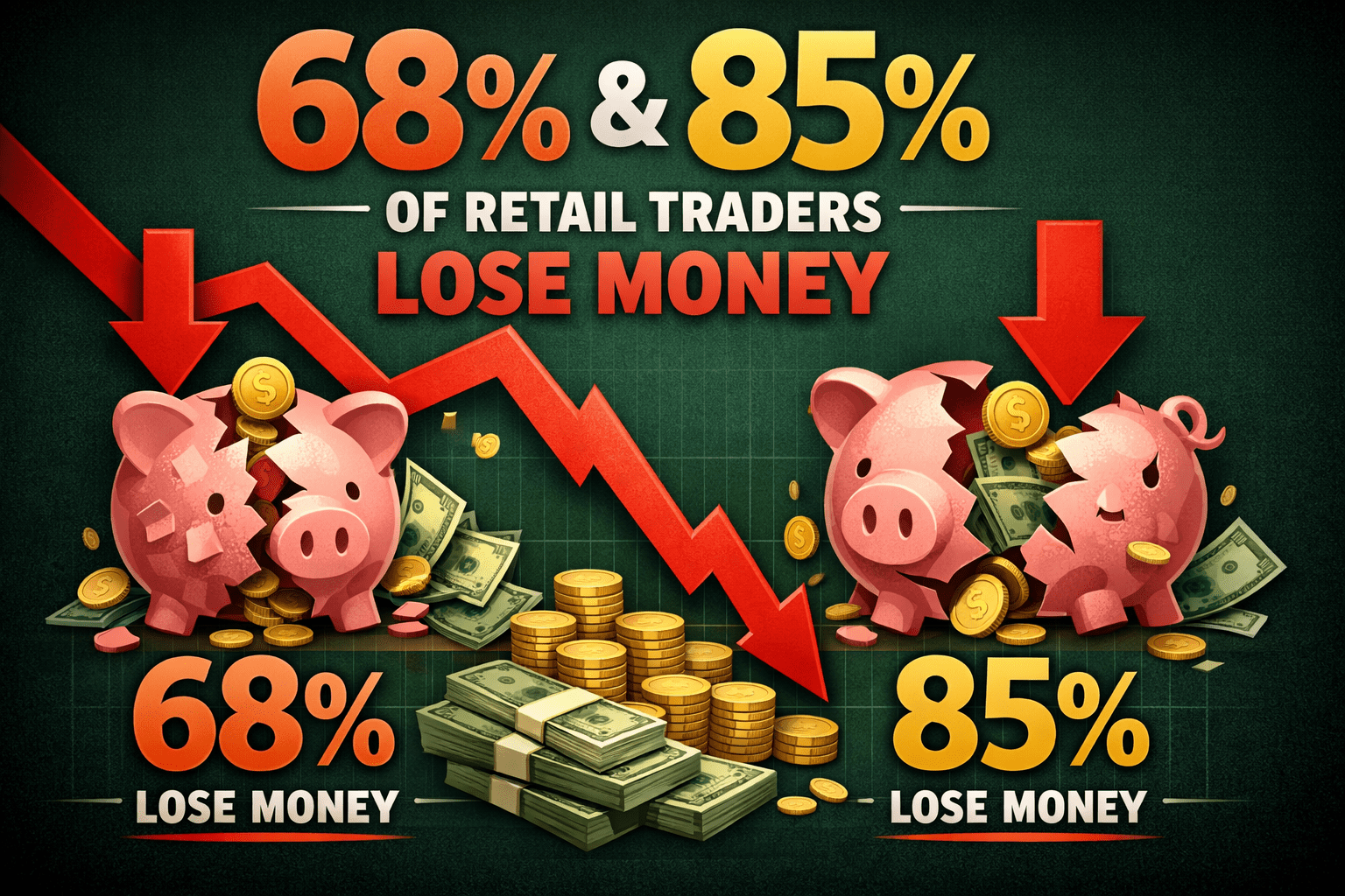 68 and 85 of retail traders lose money 651