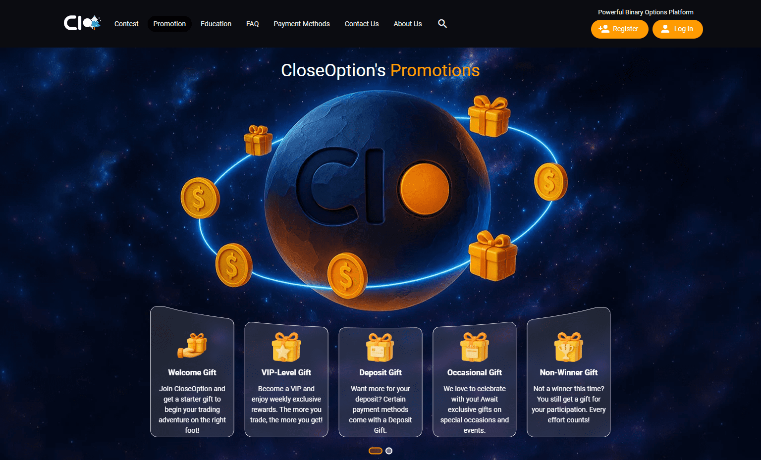 CloseOption Promotions