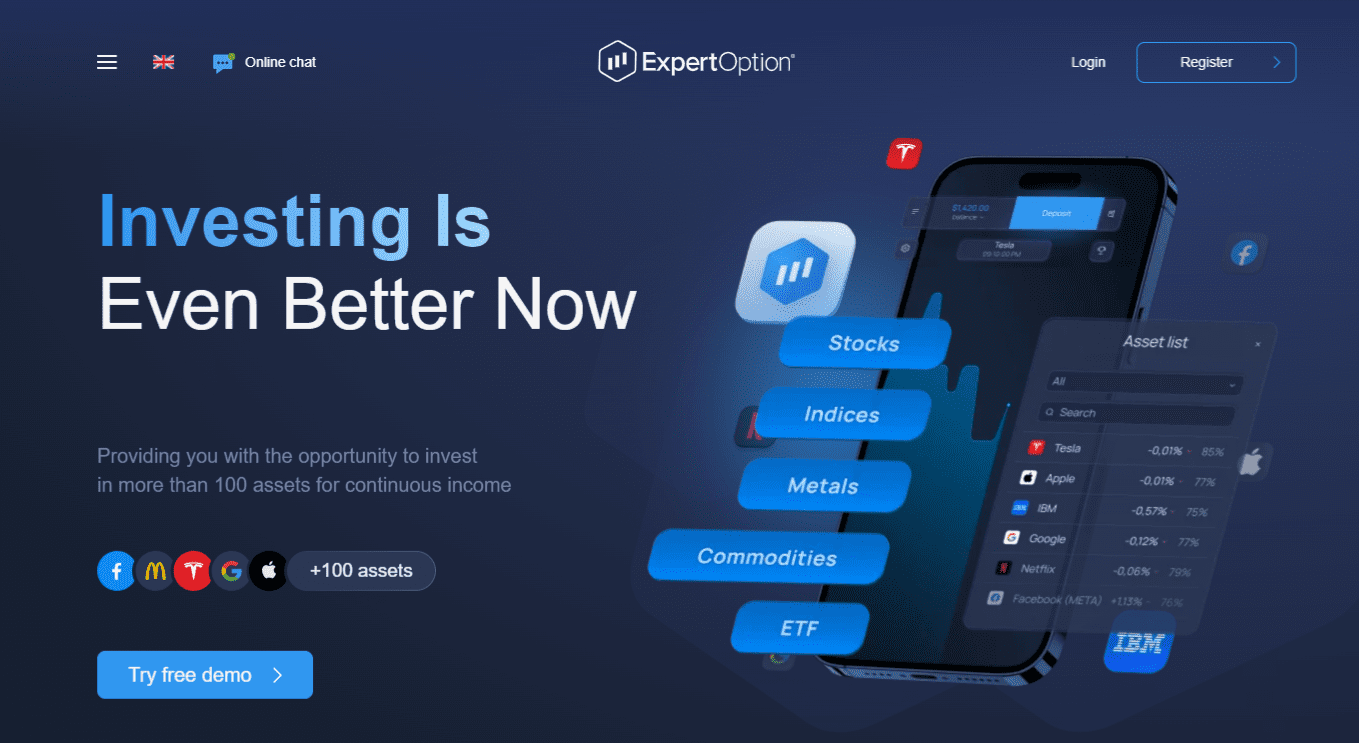 ExpertOption Home