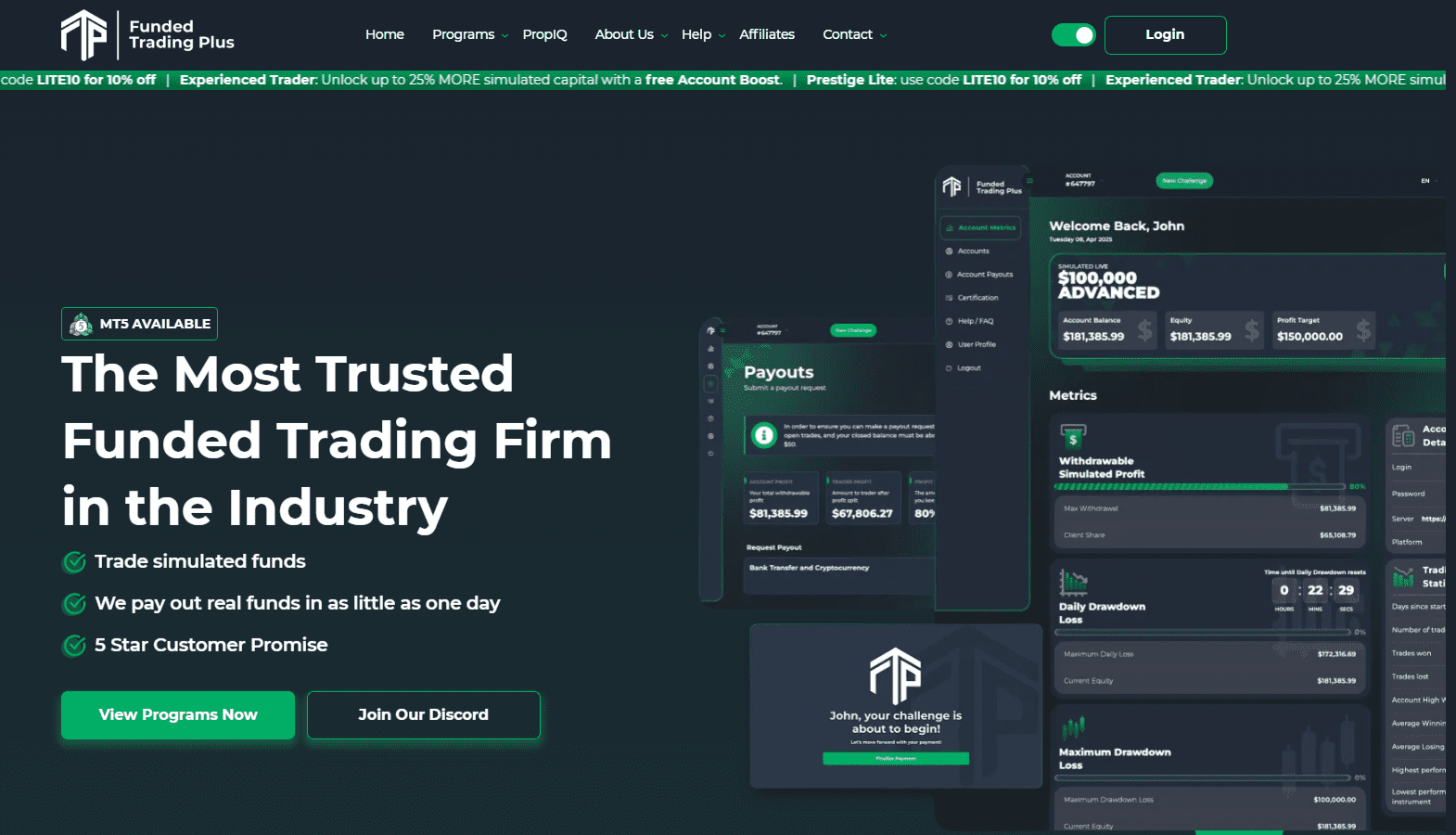 Funded Trading Plus Home