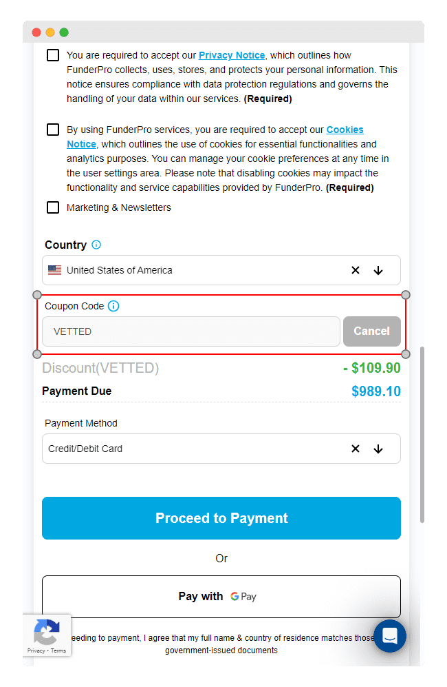 How to Use Your FunderPro Discount Code