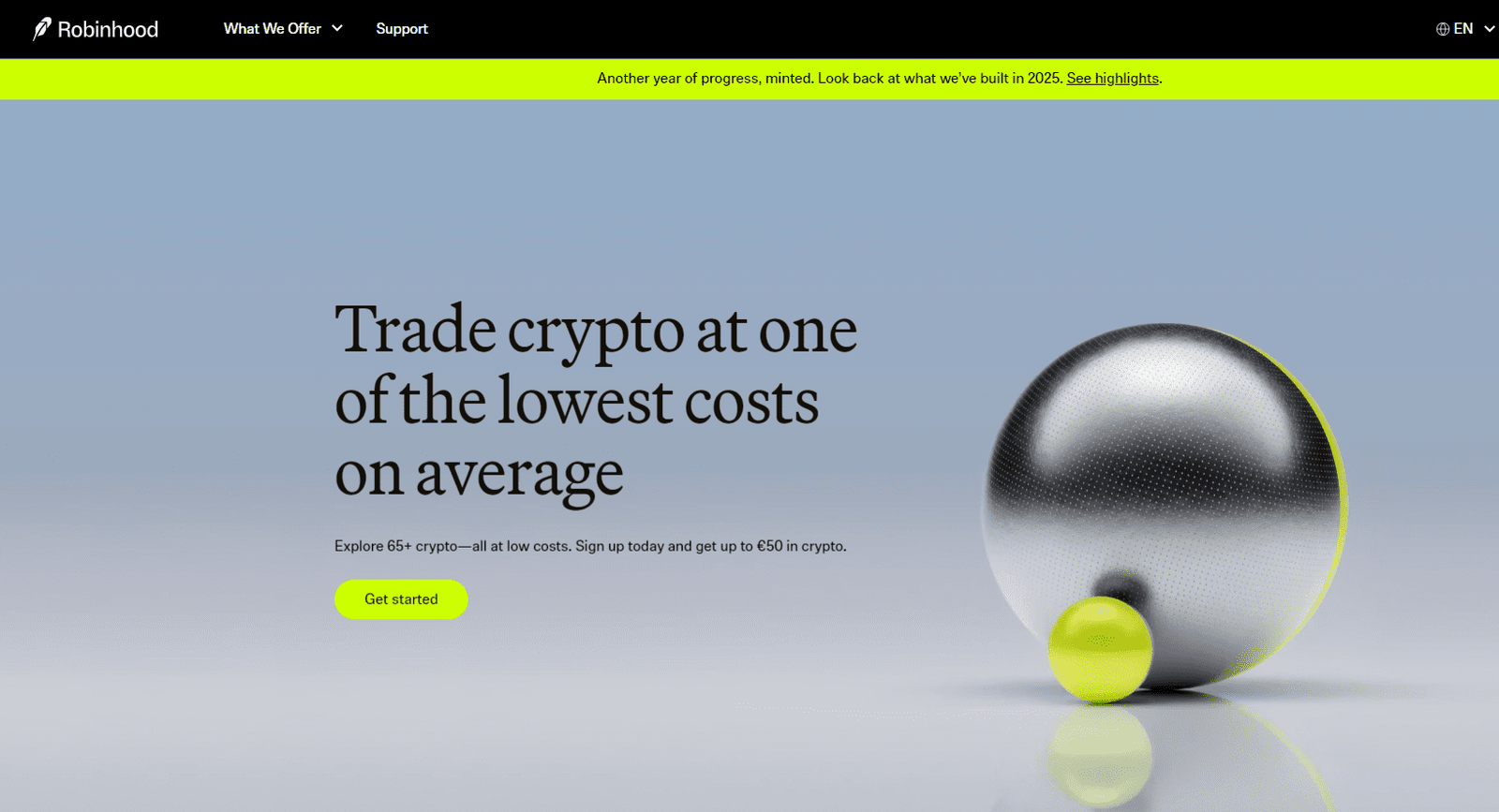 Robinhood Crypto Home