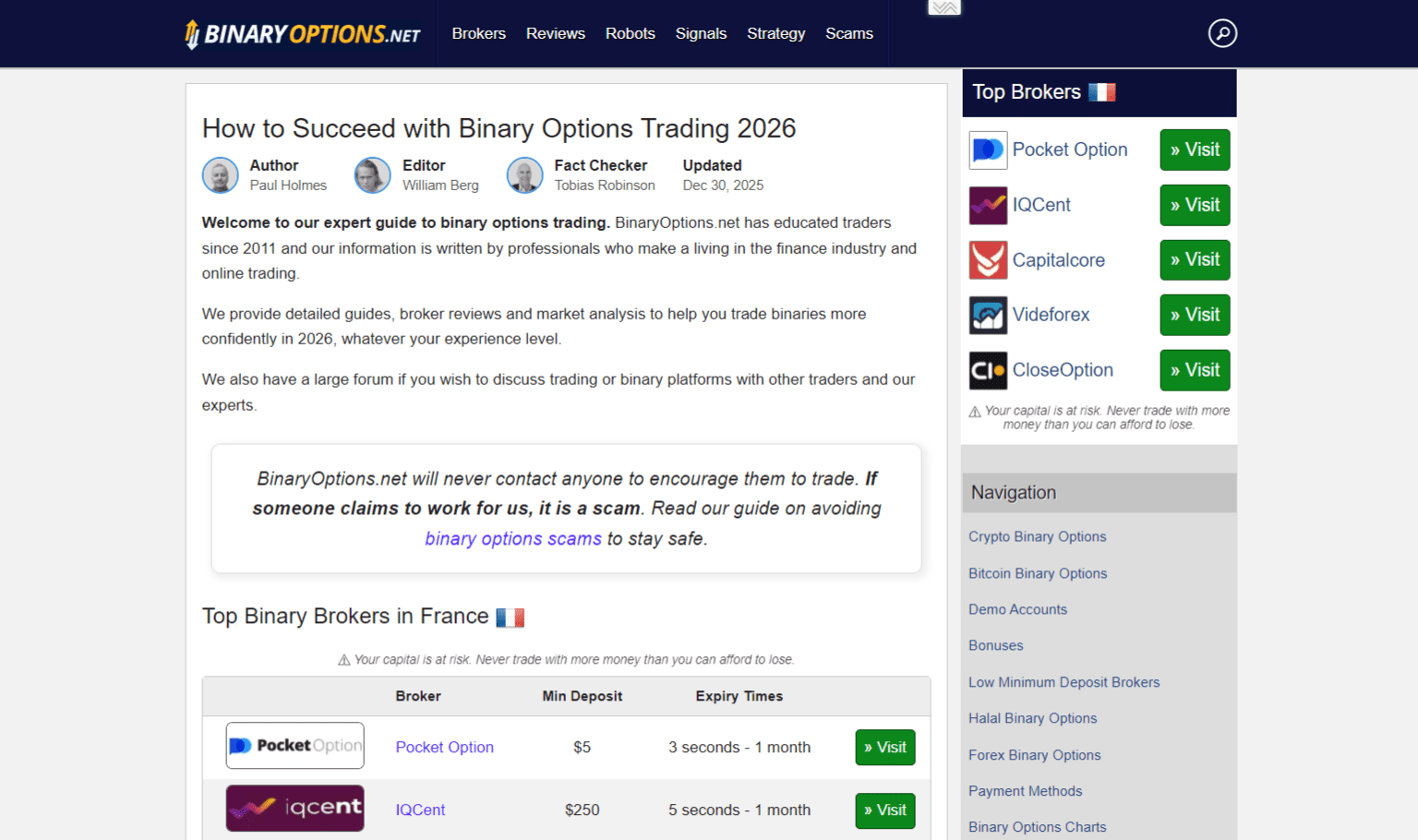 BinaryOptions.net Home