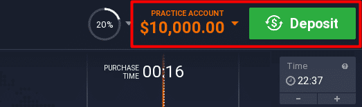 IQ Option Practice Account 1145