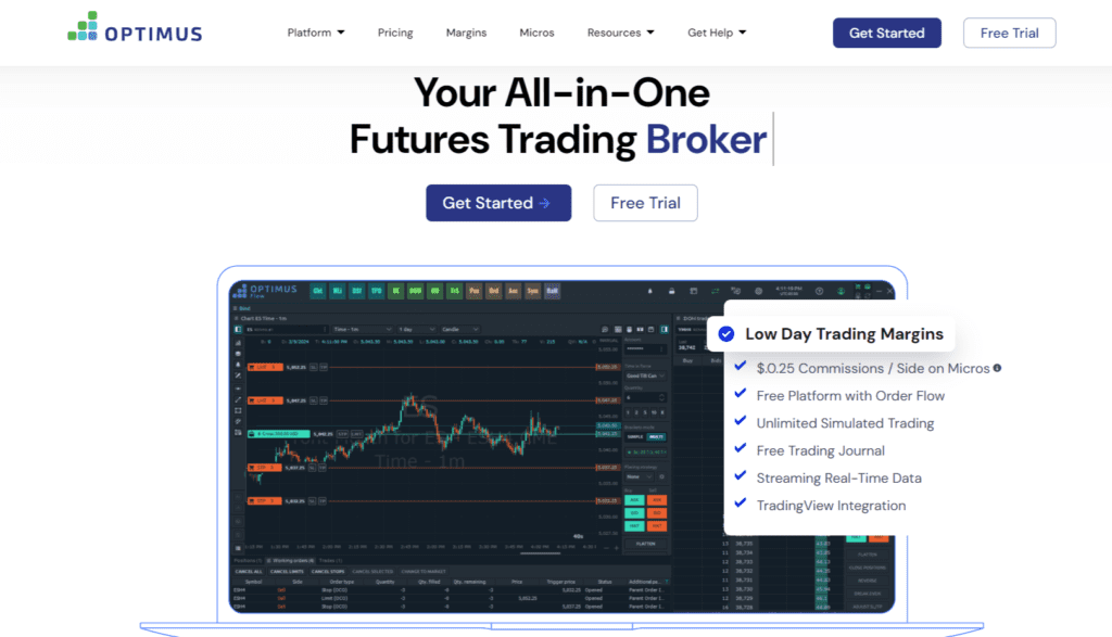 Optimus Futures Home